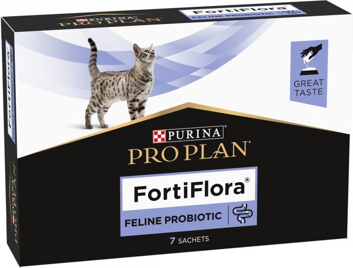 Додатковий корм для дорослих кішок і кошенят Purina Pro Plan FortiFlora Feline Probiotic (7 шт. по 1 г) 8445290041173 фото