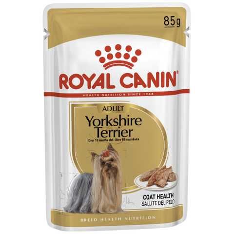 Упаковка влажного корма для взрослых собак Royal Canin Yorkshire Adult 0.085 кг x 12 шт 2040001 фото