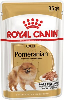 Упаковка влажного корма для собак Royal Canin Pomeranian Adult паштет 12 шт х по 85 г 1256001 фото