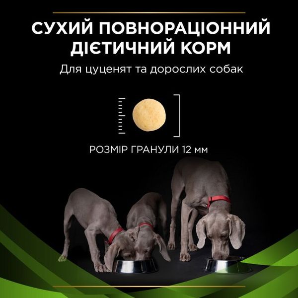 Сухий повнораціонний дієтичний корм для цуценят і дорослих собак Purina Pro Plan Veterinary Diets HA 1.3 кг 7613287777072 фото