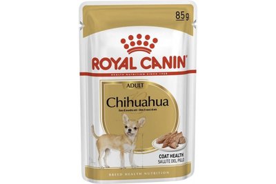 Упаковка влажного корма для взрослых собак Royal Canin Chihuahua Adult 0.085 кг x 12 шт 2041001 фото