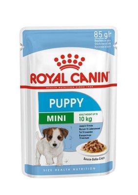 Упаковка вологого корму для цуценят Royal Canin Mini Puppy 0.085 кг x 12 шт 10990019 фото