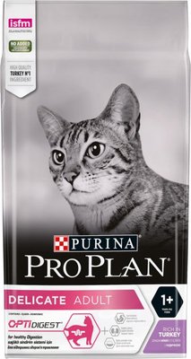 Сухий корм для дорослих котів з чутливою травною системою Purina Pro Plan Delicate з індичкою (1.5 кг) 3222270884136 фото