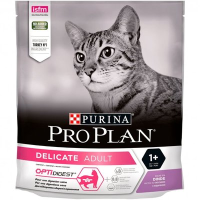 Сухий корм для дорослих кішок Purina Pro Plan Delicate Adult 1+ з індичкою (400 г) 7613033568671 фото