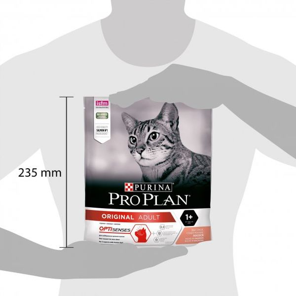 Сухой корм для котов Purina Pro Plan Original Adult 1+ с лососем - 400 г 7613036545037 фото